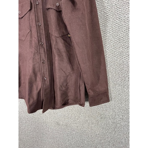 Duxback Flannel Shirt Mens Size Medium Brown Button Up Long Sleeves Outdoors - Picture 2 of 11